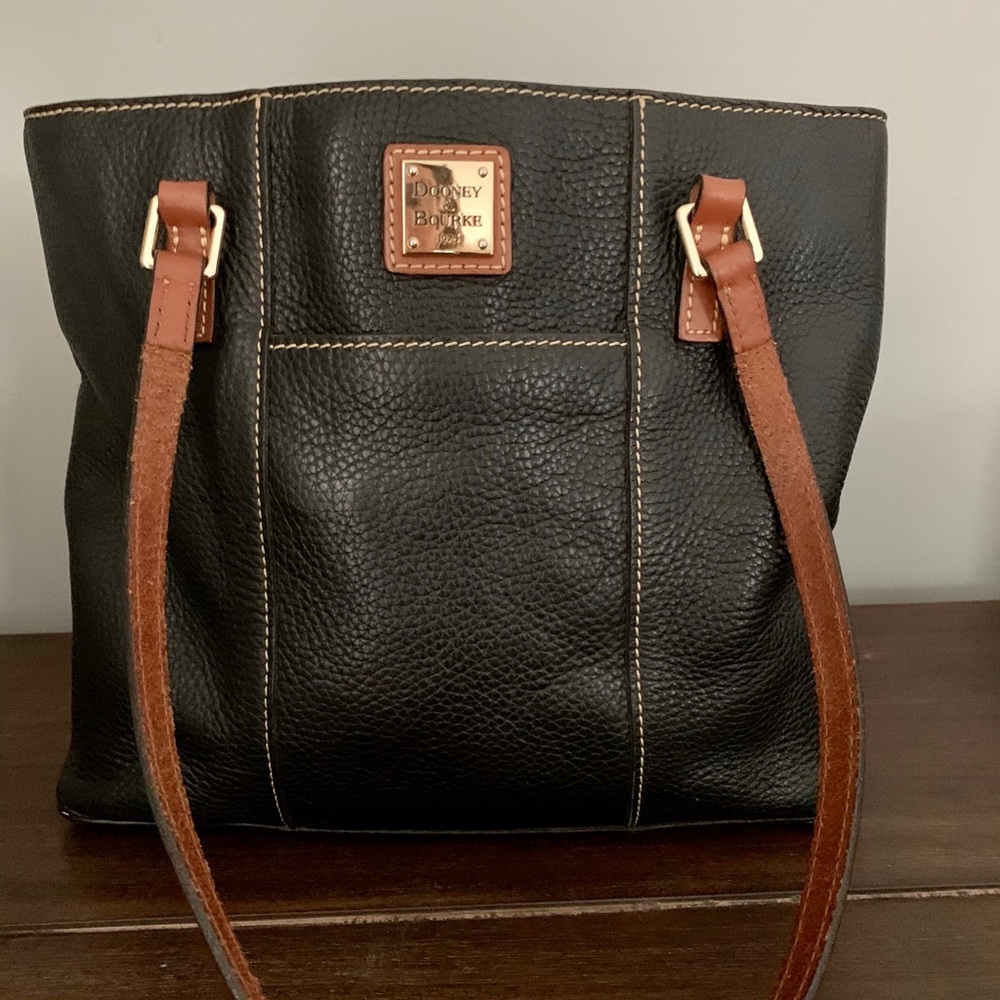 Dooney & Bourke Black Leather Lexington Tote